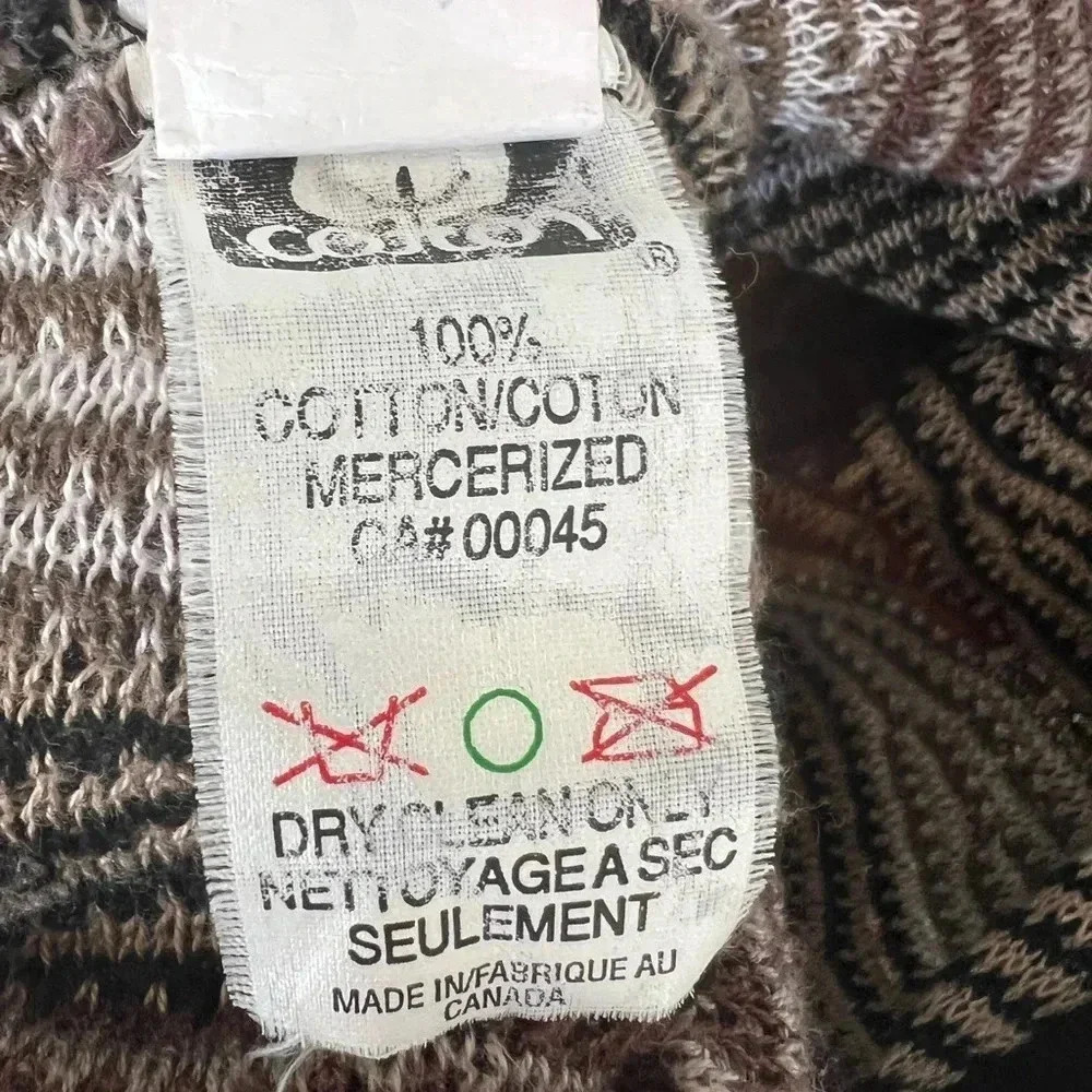 Vintage 90s Tundra Coogi Style Cable Knit Sweater Sz L - Picture 7 of 9